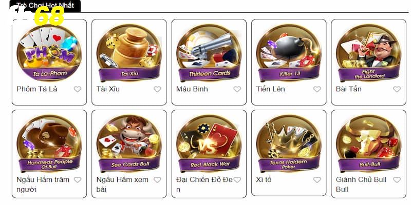 Game bài FB68 đáng trải nghiệm nhất hiện nay